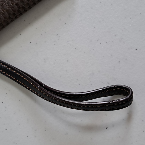 Coach Corner Zip Wristlet in Legacy Jacquard Black/Grey/Silver - Picture 3 of 8